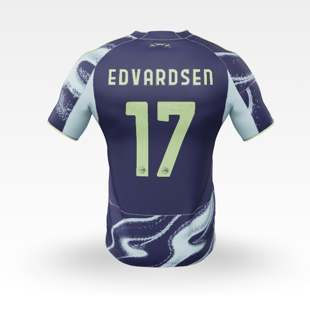 Ajax Jerseys Store – ajax-away shirt junior 2025-2026 – 17 edvardsen Collection for Fans