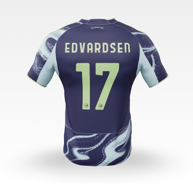 Ajax Jerseys Store – ajax-away shirt senior 2025-2026 – 17 edvardsen Collection for Fans