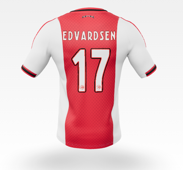 Ajax Jerseys Store – ajax-home shirt senior 2025-2026 – 17 edvardsen Collection for Fans