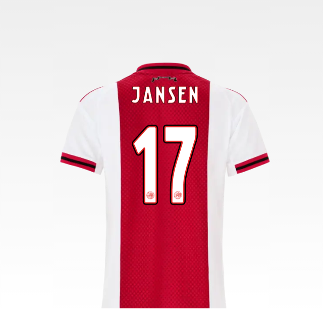 Ajax Jerseys Store – ajax-women home shirt 2025-2026 – 17 jansen Collection for Fans