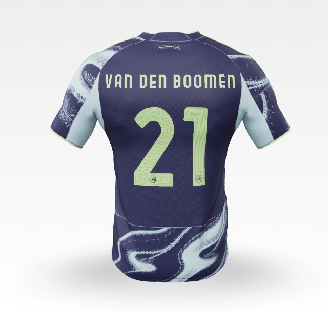 Ajax Jerseys Store – ajax-away shirt junior 2025-2026 – 21 van den boomen Collection for Fans
