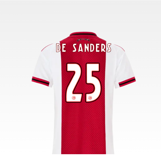 Ajax Jerseys Store – ajax-women home shirt 2025-2026 – 25 de sanders Collection for Fans