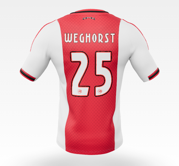Ajax Jerseys Store – ajax-home shirt junior 2025-2026 – 25 weghorst Collection for Fans