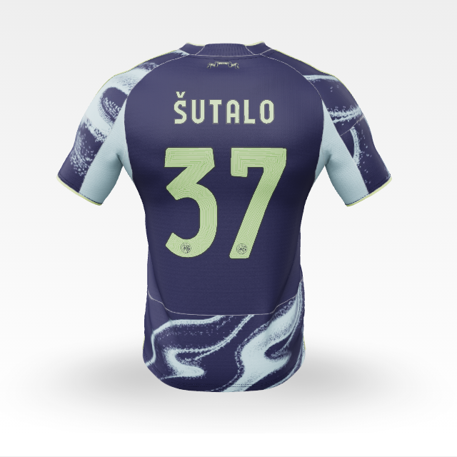 Ajax Jerseys Store – ajax-away shirt junior 2025-2026 – 37 Šutalo Collection for Fans